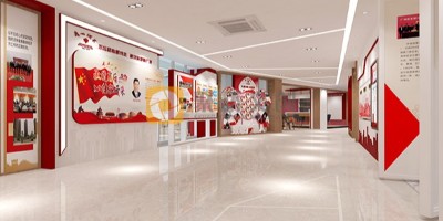 國資集團的黨建展廳如何做設計？