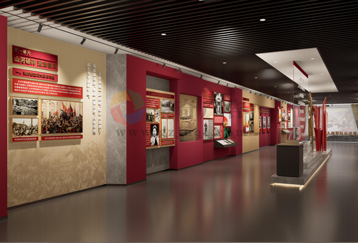 紅色展館空間設計