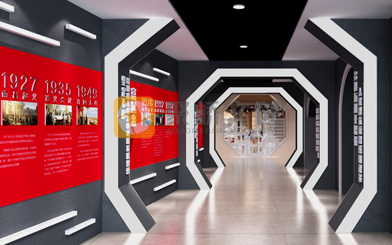 紅色展廳設計