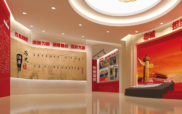 某部隊軍史展館建設